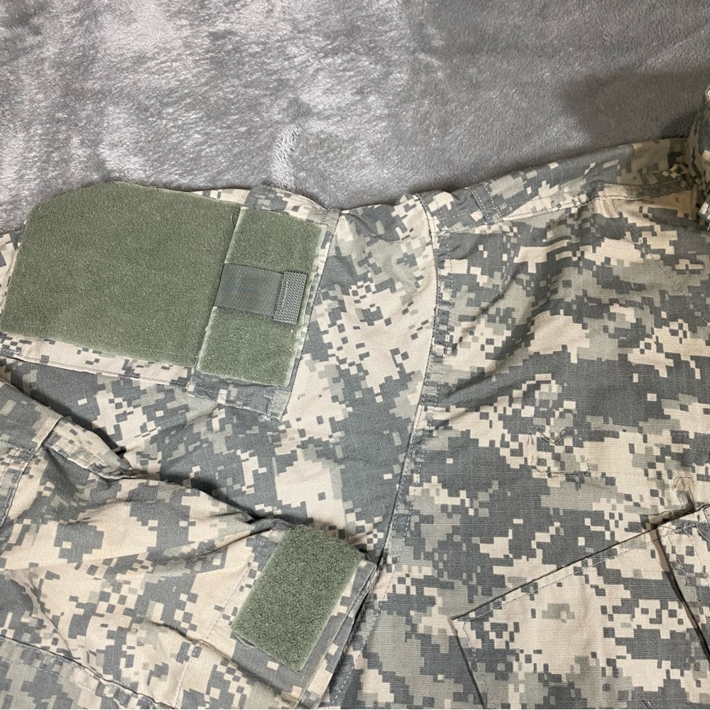 Camo Field Jacket Men’s Large Long US Army Digital Outdoors Military ACU Ripstop - Picture 7 of 13